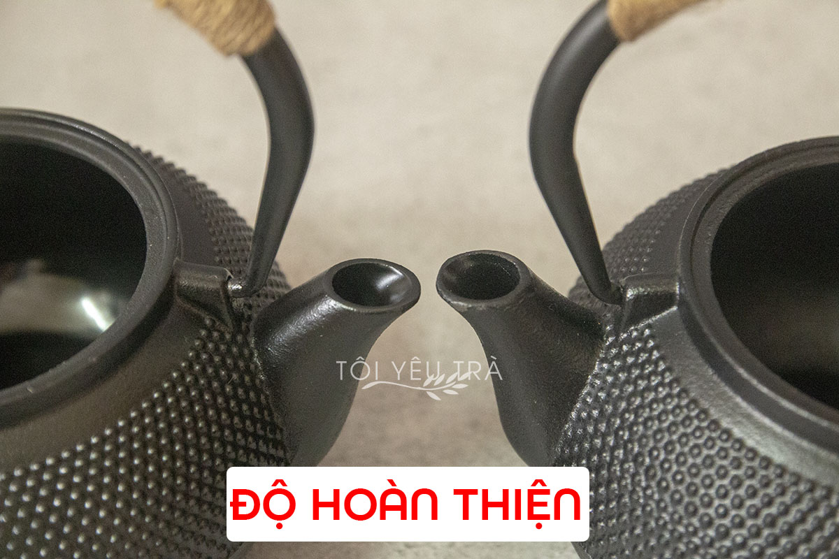 Ấm Gang Tetsubin Ấm Trà Đạo Nhật Bản Lòng Ấm Tráng Men Sứ An Toàn Bền Bỉ