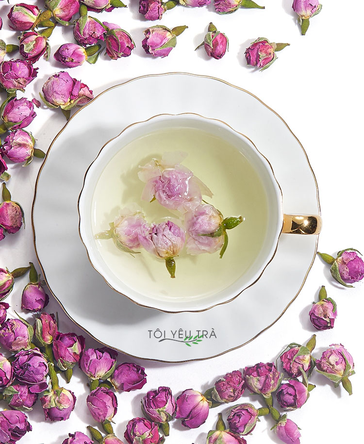8 tác dụng tốt tới sức khỏe của trà hoa hồng